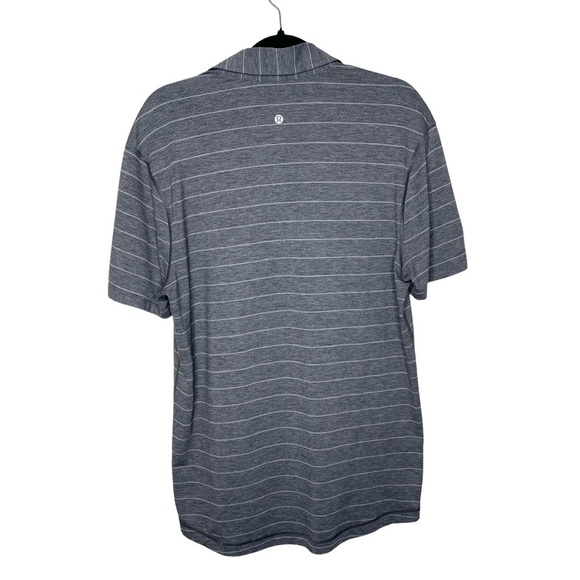 lululemon Evolution Polo Shirt Lookout Stripe Gray - Picture 8 of 14